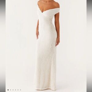 Peppermayo- Chantelle Maxi Dress - Ivory